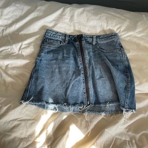 Free people denim skirt